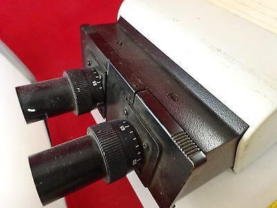 MICROSCOPE PART LEITZ GERMANY ERGOLUX  BINOCULAR HEAD OPTICS AS IS BIN#73-03