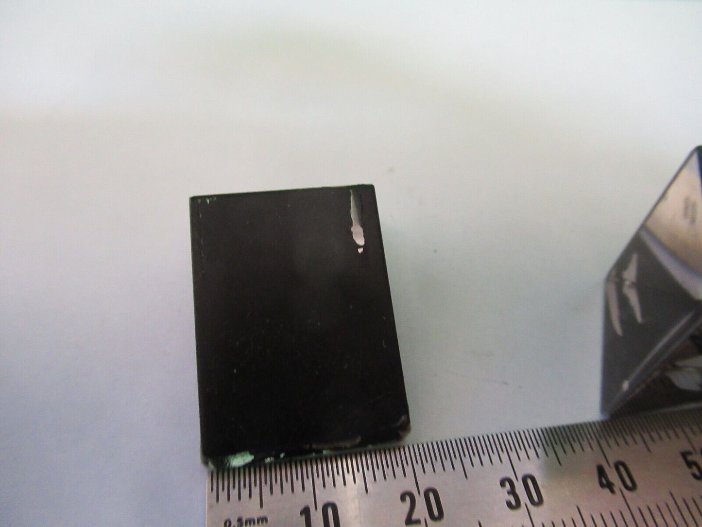 LOT 2 EA GLASS PRISM ZEISS needs coating MICROSCOPE PART AS PICTURED #R7-B-66