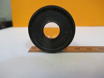 ANTIQUE BAUSCH LOMB POL EYEPIECE 5X OPTICS MICROSCOPE PART AS PICTURED #P4-B-64