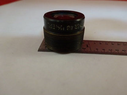 MICROSCOPE PART GAERTNER 48 mm OBJECTIVE OPTICS AS IS #31-C-94