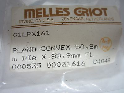 OPTICAL MELLES GRIOT LENS PL CX 50.8 DIA FL 88.9 mm OPTICS AS IS BIN#J3-08