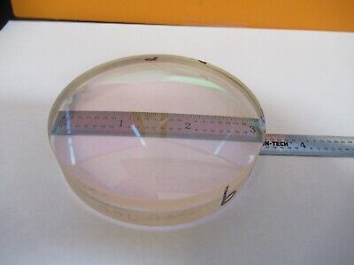 OPTICAL MIL SPEC LARGE BI CONVEX LENS [chipped LASER OPTICS AS PICTURED &8M-A-03