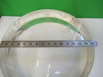 HUGE OPTICAL THICK PLANO CONCAVE LENS MIL SPEC LASER OPTICS AS PICTURED 18-A-43B