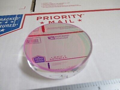 OPTICAL FLAT COATED BEAM SPLITTER FUSED SILICA 1/20 WAVE OPTICS AS PIC &12-A-109