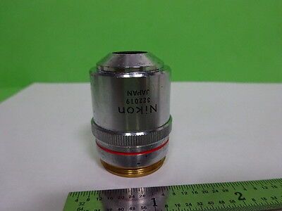 MICROSCOPE PART OBJECTIVE NIKON JAPAN BD 5X PLAN OPTICS AS IS #AF-E-06