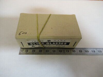 VINTAGE 1960's GLASS SLIDE MATSUNAMI BOX MICROSCOPE PART AS PICTURED #P6-A-28