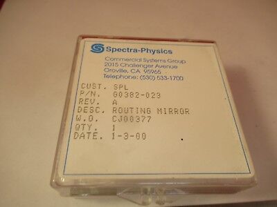 OPTICAL SPECTRA PHYSICS ROUTING MIRROR LASER OPTICS AS PICTURED &FT-4-93