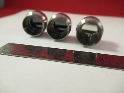 CARL ZEISS GERMANY LOT 3 EA INTERFEROMETER MIRRORS MICROSCOPE PART &92-A-18