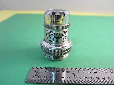 MICROSCOPE PART LEITZ WETZLAR GERMANY OBJECTIVE 3.2X AS IS OPTICS BIN#14