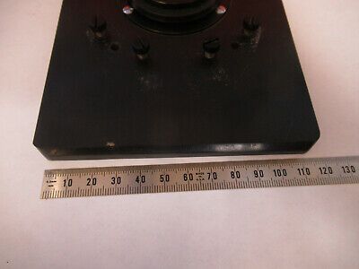 ANTIQUE BAUSCH LOMB BRASS STAGE TABLE MICROSCOPE PART AS PICTURED &P8-A-50