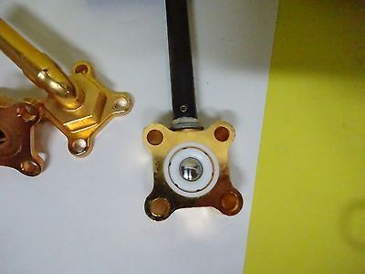 GOLD PLATED VALVES NITROGEN N2 LASER OPTICS #8Y-FD-09