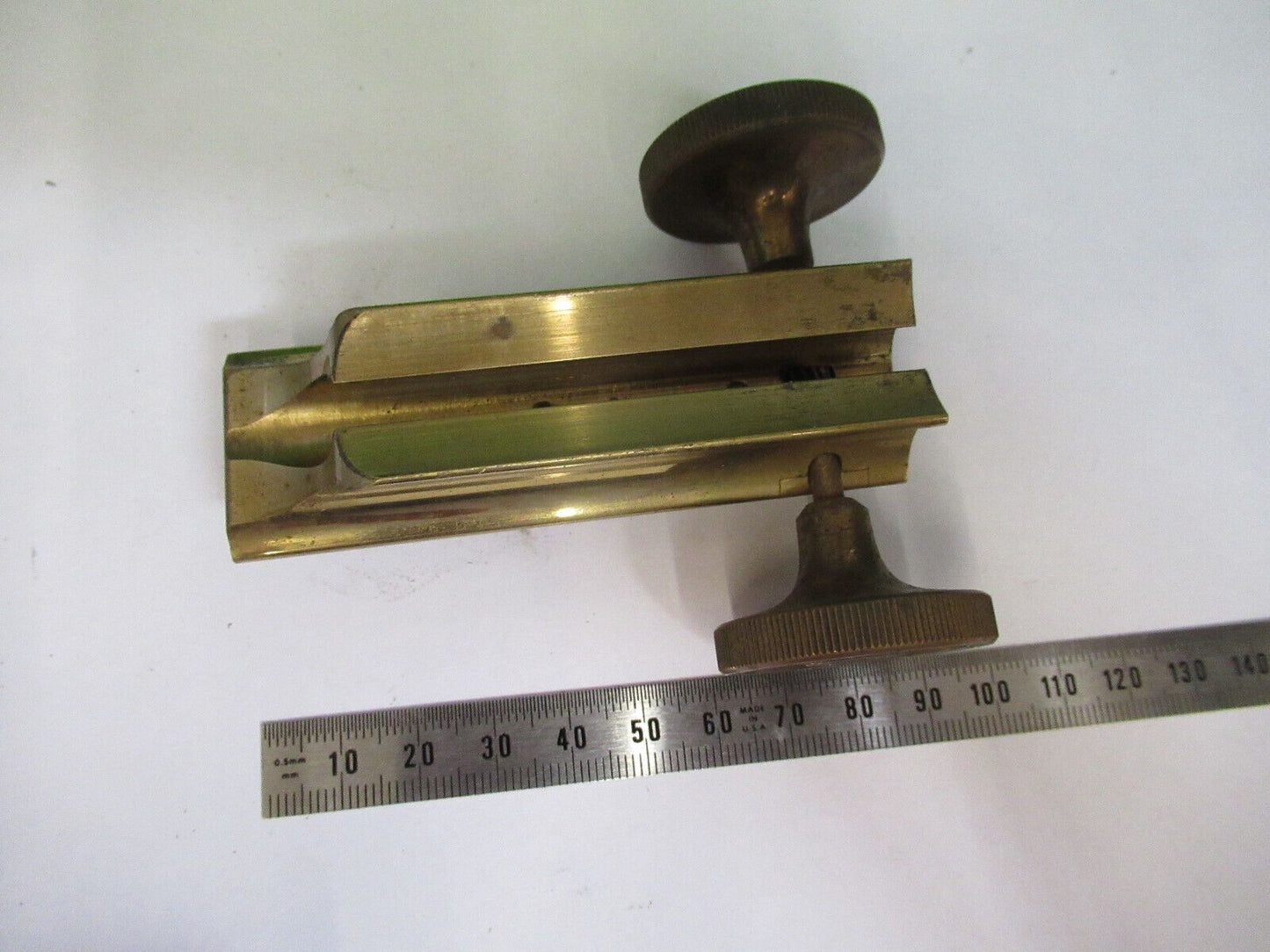 CARL ZEISS JENA ANTIQUE BRASS TUBUS HOLDER MICROSCOPE PART AS PICTURED #W5-B-05