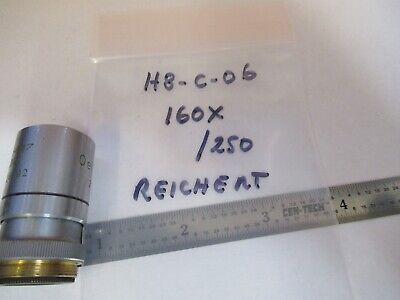 REICHERT AUSTRIA OBJECTIVE 160X /250 OPTICS MICROSCOPE PART AS PICTURED &H8-C-06