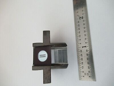 LEITZ WETZLAR GERMANY PRISM SLIT ASSEMBLY  MICROSCOPE PART AS PICTURED #F2-A-21