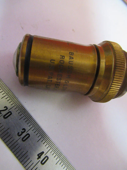 ANTIQUE APO BAUSCH LOMB OBJECTIVE 90X  MICROSCOPE PART AS PICTURED &S9-A-56