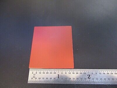 OPTICAL OPAQUE DULL ORANGE PLATE OPTICS AS PICTURED &A7-A-43