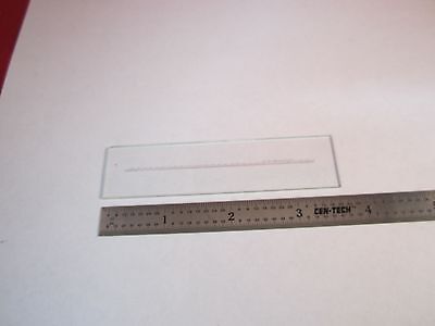 OPTICAL QUARTZ RULER MINIATURE RETICLE OPTICS BIN#C5-2