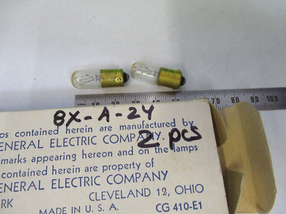 LOT 2 PCS LAMP BULB AIRCRAFT 28V GE #313 AS PICTURED 8X-A-24