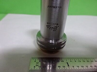 MICROSCOPE PART LEITZ GERMANY OBJECTIVE 10X OPTICS AS IS BIN#8M-C-17