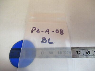 BAUSCH LOMB BLUE GLASS FILTER ANTIQUE MICROSCOPE PART AS PICTURED &P2-A-08