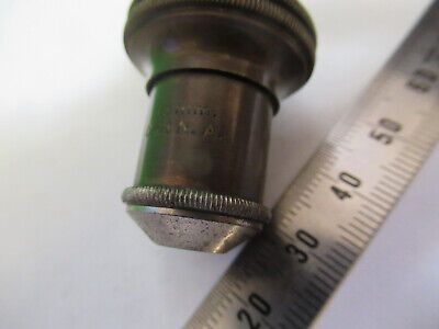 ANTIQUE BRASS BAUSCH LOMB OBJECTIVE MICROSCOPE PART OPTICS AS PICTURED &z9-a-110