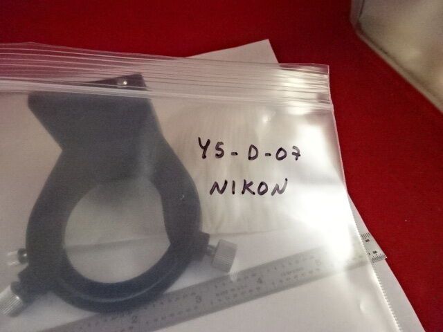 MICROSCOPE PART NIKON JAPAN CONDENSER HOLDER  AS IS #Y5-D-07