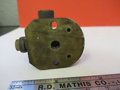 FOR PARTS ANTIQUE BRASS BAUSCH LOMB HOLDER MICROSCOPE PART AS PICTURED &A7-B-21