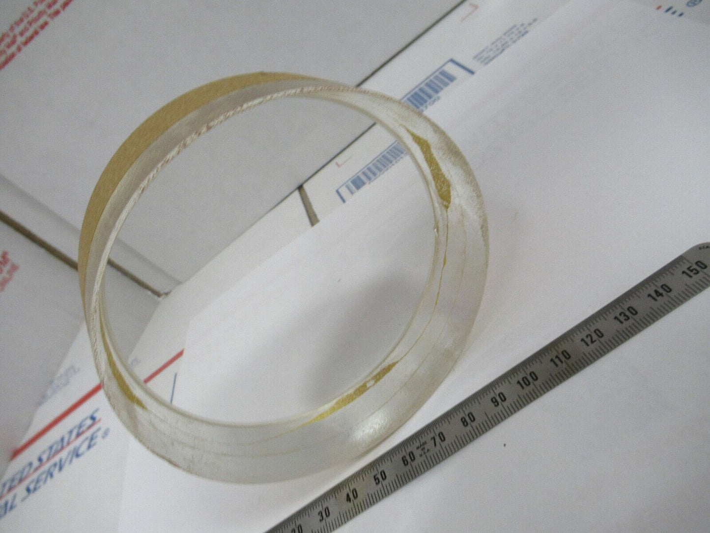 OPTICAL THICK GLASS LENS PREFORM PL-CC LASER OPTICS AS PICTURED W1-A-59