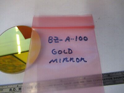 OPTICAL INFRARED GOLD PLATED MIRROR MIL SPEC OPTICS AS PICTURED &8z-a-100