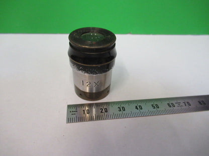 ANTIQUE  AO 12x eyepiece ocular lens MICROSCOPE PART AS PICTURED z1-a-232