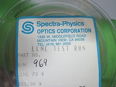 OPTICAL SPECTRA PHYSICS FLAT DICHROIC MIRROR ZERODUR LASER OPTICS AS IS BN#L1-25