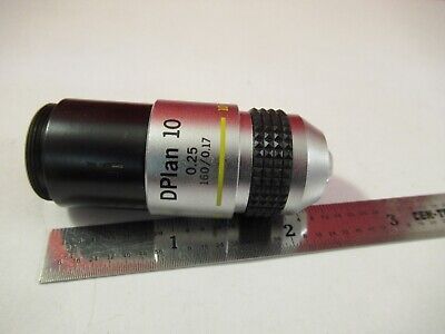 OLYMPUS JAPAN OBJECTIVE DPLAN 10X /160 MICROSCOPE PART AS PICTURED &Q5-A-29