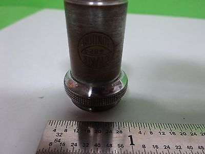 MICROSCOPE PART OBJECTIVE VINTAGE BAKER LONDON 1/6" OPTICS AS IS BIN#H7-A-19