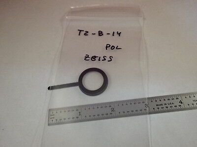 MICROSCOPE PART ZEISS POLARIZER RETARDER SLIDE POL OPTICS AS IS #T2-B-14