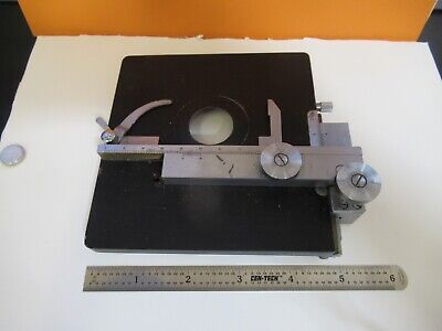 REICHERT AUSTRIA SPECIMEN XY STAGE TABLE MICROSCOPE PART AS PICTURED &1E-C-54