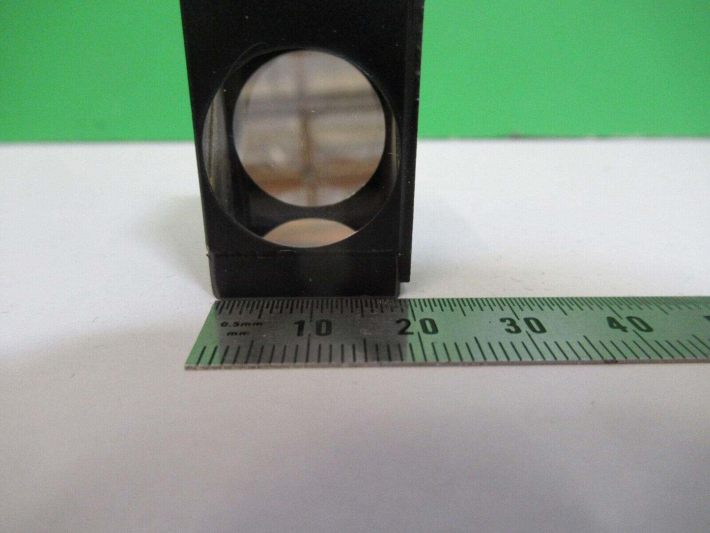 MICROSCOPE PART ZEISS GLASS PRISM HEAD OPTICS AS PICTURED BIN#H2-A-14