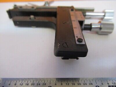 ANTIQUE JAPAN STAGE CLIPS XY MICROMETER MICROSCOPE PART AS PICTURED &FT-1-A-45