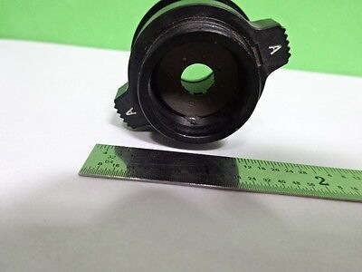 MICROSCOPE PART DIAPHRAGM IRIS VERTICAL ILLUMINATOR OPTICS AS IS B#B1-F-A-7