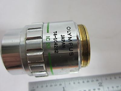 FOR PARTS OLYMPUS NEO SPLAN 20X OBJECTIVE MICROSCOPE OPTICS scratched BIN#J6-30