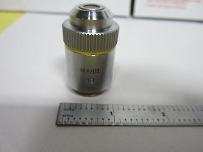 MICROSCOPE PART LEITZ GERMANY OBJECTIVE EF 10X OPTICS AS IS BIN#Q3-06