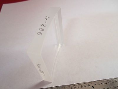 OPTICAL HUGE CONCAVE SQUARE LENS MIL SPEC LASER OPTICS BIN#8X-21