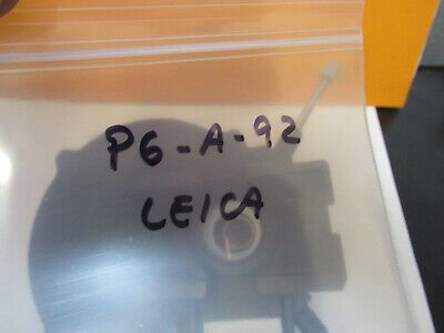 LEICA DMR GERMANY 501012 DARK FIELD CONDENSER MICROSCOPE PART AS PICTURED P6-A92