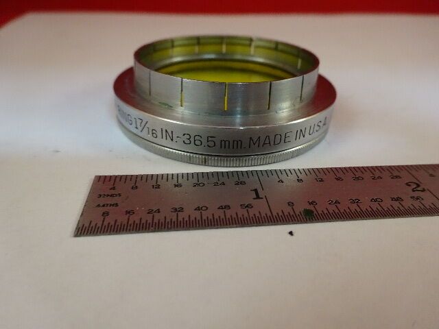 OPTICAL LENS FILTER KODAK ADAPTER RING 36.5 mm OPTICS AS IS #M2-B-65