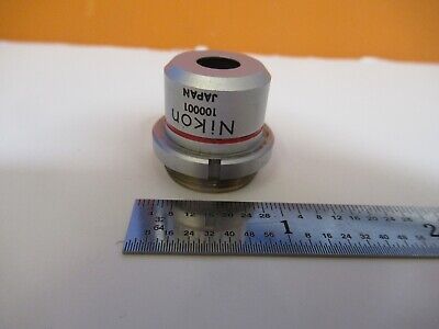 NIKON JAPAN OPTICS 4X OBJECTIVE MICROSCOPE PART AS PICTURED &1E-C-25