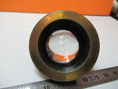 ANTIQUE ZEISS BRASS CONDENSER OPTICS MICROSCOPE PART AS PICTURED &P9-A-108