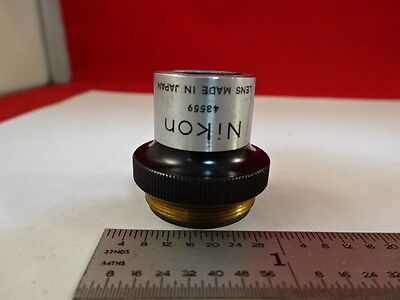 MICROSCOPE PART NIKON JAPAN M5 OBJECTIVE OPTICS AS IS #AM-41