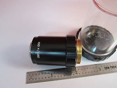 OPTICAL MICROSCOPE OBJECTIVE AUS JENA 100X INFINITY PLAN ACHRO OPTICS BIN#C6