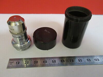 ANTIQUE ERNST LEITZ "1/12" OBJECTIVE 100X MICROSCOPE PART AS PICTURED &F6-A-61