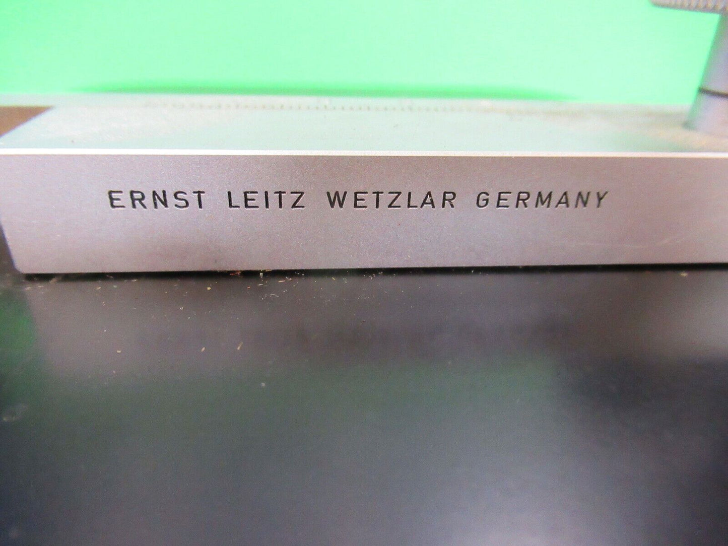 ERNST LEITZ GERMANY XY STAGE TABLE MICROSCOPE PART OPTICS AS PICTURED #Z8-A-09