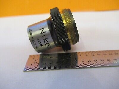 NIKON JAPAN 5 M P LENS OBJECTIVE MICROSCOPE PART OPTICS AS PICTURED &85-B-118A